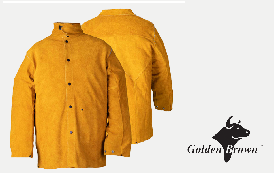 Welding Apparel: Golden Brown Leather